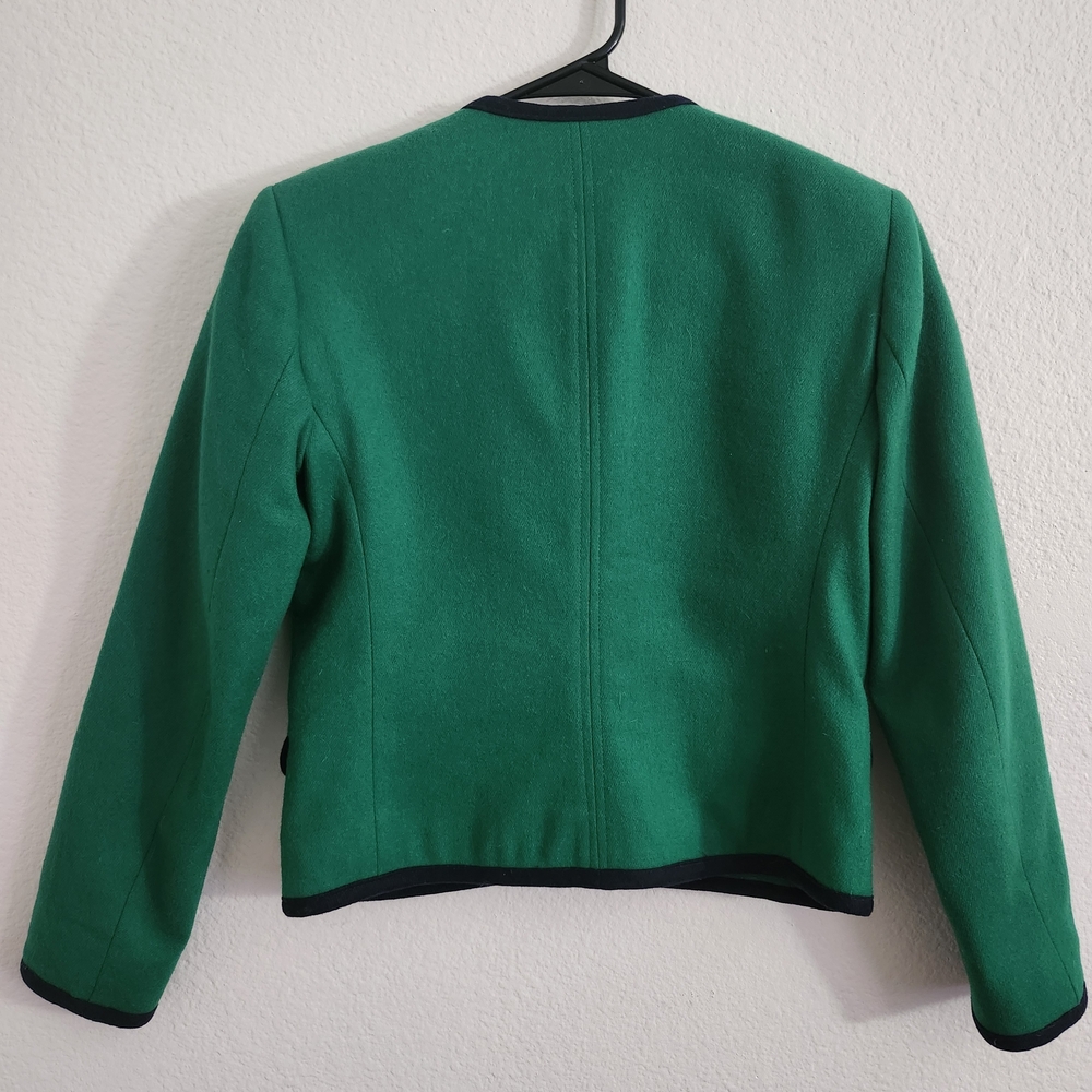 Green Button-Up Blazer - Picture 4 of 4